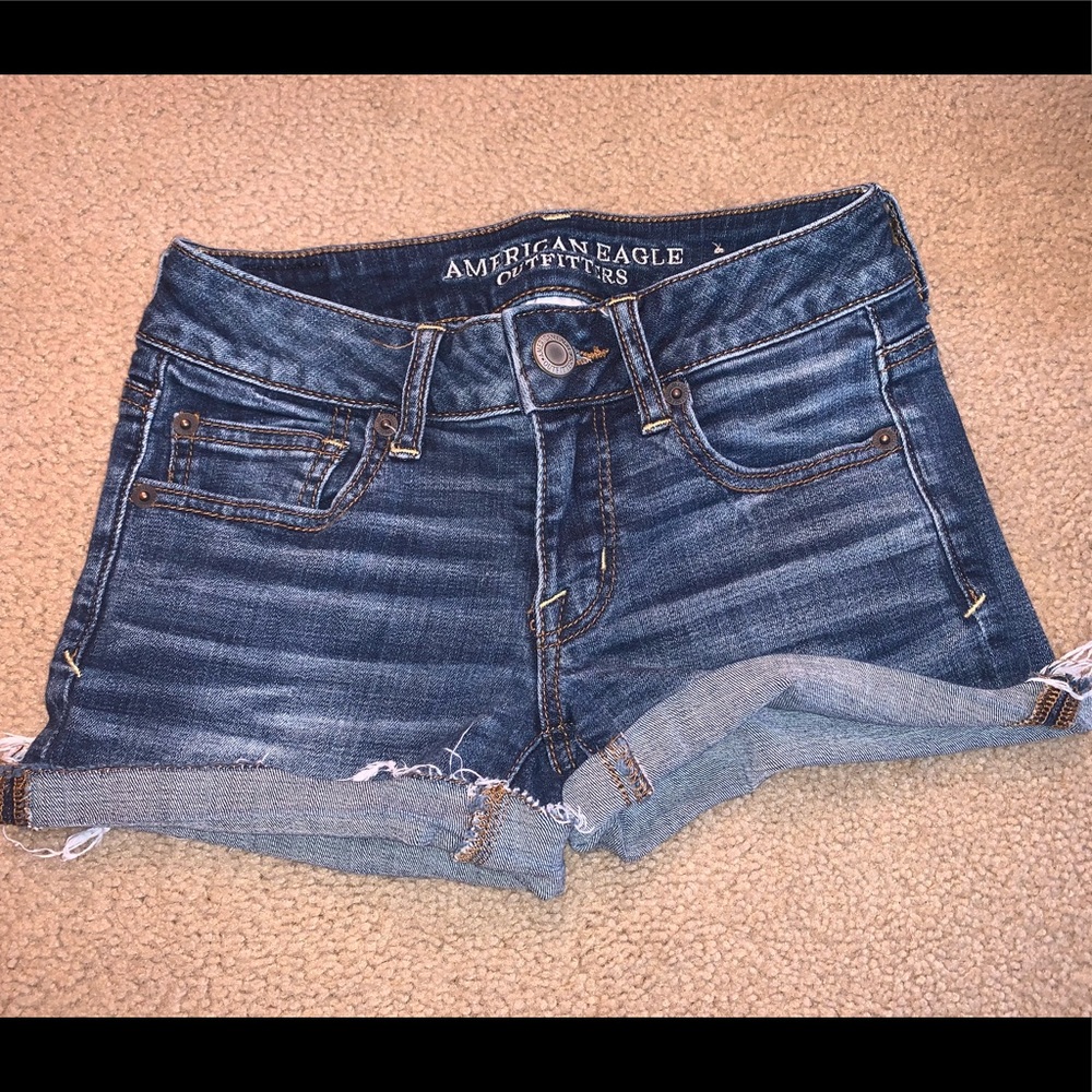 Dark Wash Jean Shorts